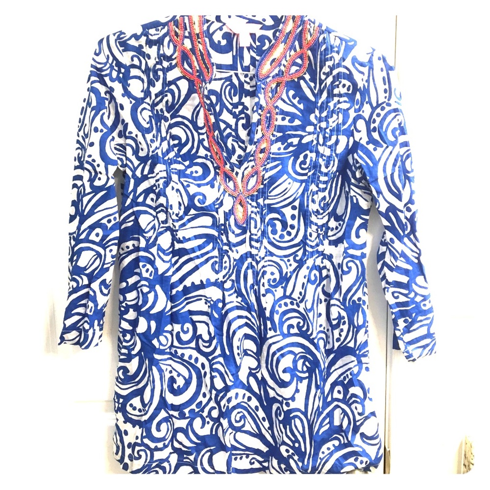 Lilly Pulitzer beaded tunic